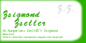 zsigmond zseller business card